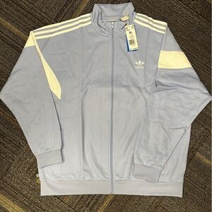 Adidas track jacket XL light blue  NWT